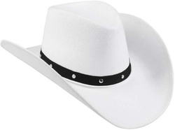 KAPELUSZ Kowbojski BIAŁY Kowbojka Western 