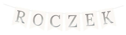 Baner ROCZEK Srebrny, 1kpl.