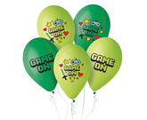 Balony Game On Gracz Pixele Urodziny 30cm, 5szt.