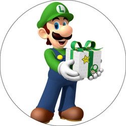 Opłatek tortowy 20 cm, Super Mario 1 szt.