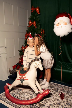 Balon Foliowy Świąteczny Koń na Biegunach, 118x104