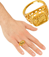 Złoty SYGNET Pierścień Gangster Raper Szejk Bogacz