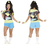 Kostium Strój Sportowiec Fitness DISCO Lata 80, M