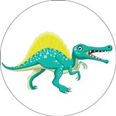 Opłatek tortowy 29 cm, Dinozaur 1 szt.