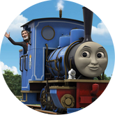 Opłatek tortowy 14 cm, Tomek i Przyjaciele 1 szt.