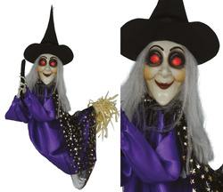 Dekoracja Interaktywna CZAROWNICA Halloween 75cm