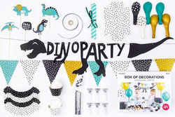 Zestaw dekoracji party - Dinozaury, 1 opk.