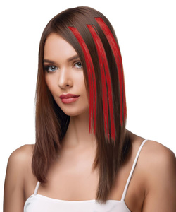 PASEMKA Pasma do Włosów CZERWONE 50cm 3szt.