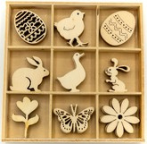 Drewnokształty roz. 3 x 3 cm.Op. zawiera 45 szt.