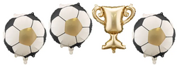 Balony Foliowe do Girland PIŁKA NOŻNA PUCHAR 4szt.