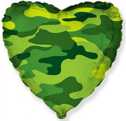 Balon foliowy 18" FX - Serce (military)
