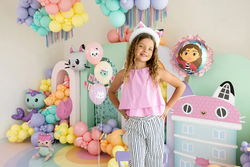 Balony Lateksowe Koci Domek Gabi mix, 30 cm, 6szt.