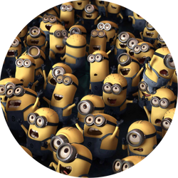 Opłatek tortowy 29 cm, Minionki 1 szt.