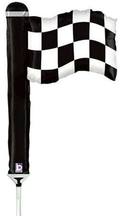 Balon Foliowy FLAGA Szachownica Wyścigowa 35cm