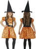 Kostium Strój Czarownica Dynia Halloween 5-6 lat