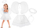 Zestaw Strój ANIOŁEK Skrzydła Spódniczka Aureola