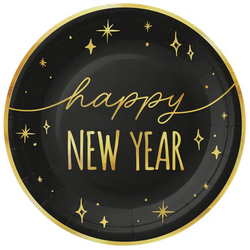 Talerzyki Papierowe HAPPY NEW YEAR Sylwester 6szt.