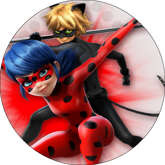 Opłatek tortowy 29 cm, Miraculum 1 szt.