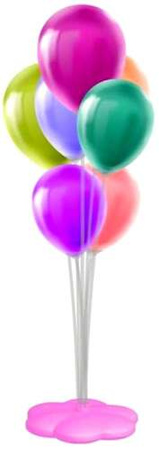 Stojak Stelaż na Balony 7 Patyczków ŚWIĘCĄCY LED