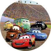 Opłatek tortowy 20 cm, Cars 1 szt.