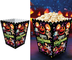 PUDEŁKA Kubełeki na POPCORN Potworki HALLOWEEN 6sz