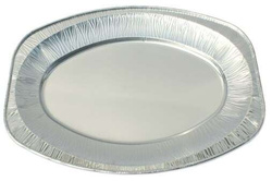Platery aluminiowe owalne średnie 43cm 10szt