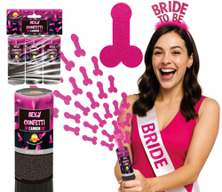 Tuba Strzelająca RÓŻOWE PENISKI Konfetti 3szt.