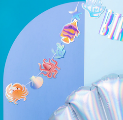 Girlanda Baner OCEAN Morski Świat Zwierzęta 200cm