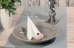 Bieżnik Flizelinowy Airlaid SREBRNY 40x500cm