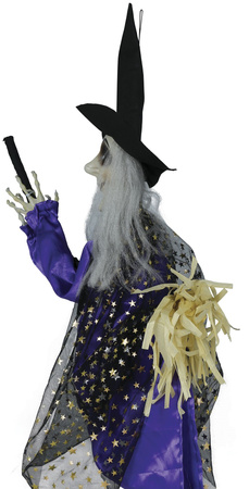 Dekoracja Interaktywna CZAROWNICA Halloween 75cm