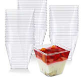 Pojemnik deserowy reusable kwadrat 200 ml, 50szt.