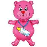 Balon foliowy Miś z Butelką Mini 14", 1 szt.