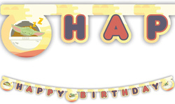 Baner Happy Birthday Star Wars Mandalorian Yoda