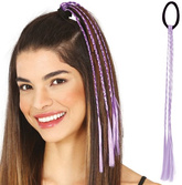 WAROCZYKI Pasemka do Włosów FIOLETOWE 35cm 3szt.