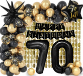 Zestaw Urodzinowy Happy Birthday 70, Kurtyna Panel