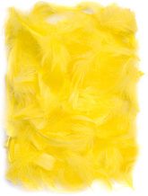 PIÓRKA Dekoracyjne Ozdobne ŻÓŁTE 5-12cm 10g