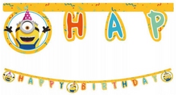 Baner Girlanda Minionki Urodziny Party 200cm