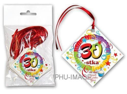 Zawieszka na 30 urodziny, 20 szt.