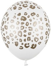 Balony 30 cm, Cętki, Pastel Pure White, 1 szt.