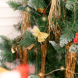 Kokardy Świąteczne Brokatowe ZŁOTE 12cm 3szt.