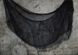 Czarna SIATKA Pajęczyna Halloween 76x228cm