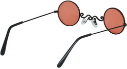 Okulary Wampira Czerwone Okrągłe Leonki Dracula