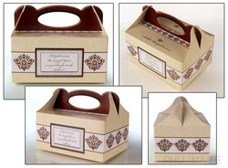 Pudełko na ciasto weselne, 1 szt.