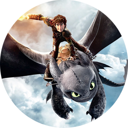 Opłatek tortowy 14 cm, 1 szt. Jak wytresować smoka