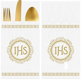 KIESZONKI Serwetki na Sztućce Komunia IHS 16szt.
