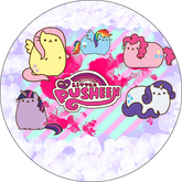 Opłatek tortowy 14 cm, Pusheen Puszin 1 szt.