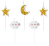 Świeczki urodzinowe Little Star, mix, 2-3cm, 5szt.