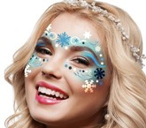 Szablon Zestaw Makijażu Twarzy MakeUp Płatki Śnieg