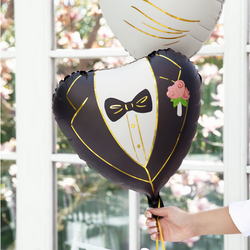 Balon Foliowy PAN MŁODY Serce Ślub Wesele 45cm