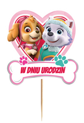 Topper Psi Patrol DUŻY W Dniu Urodzin 1szt.